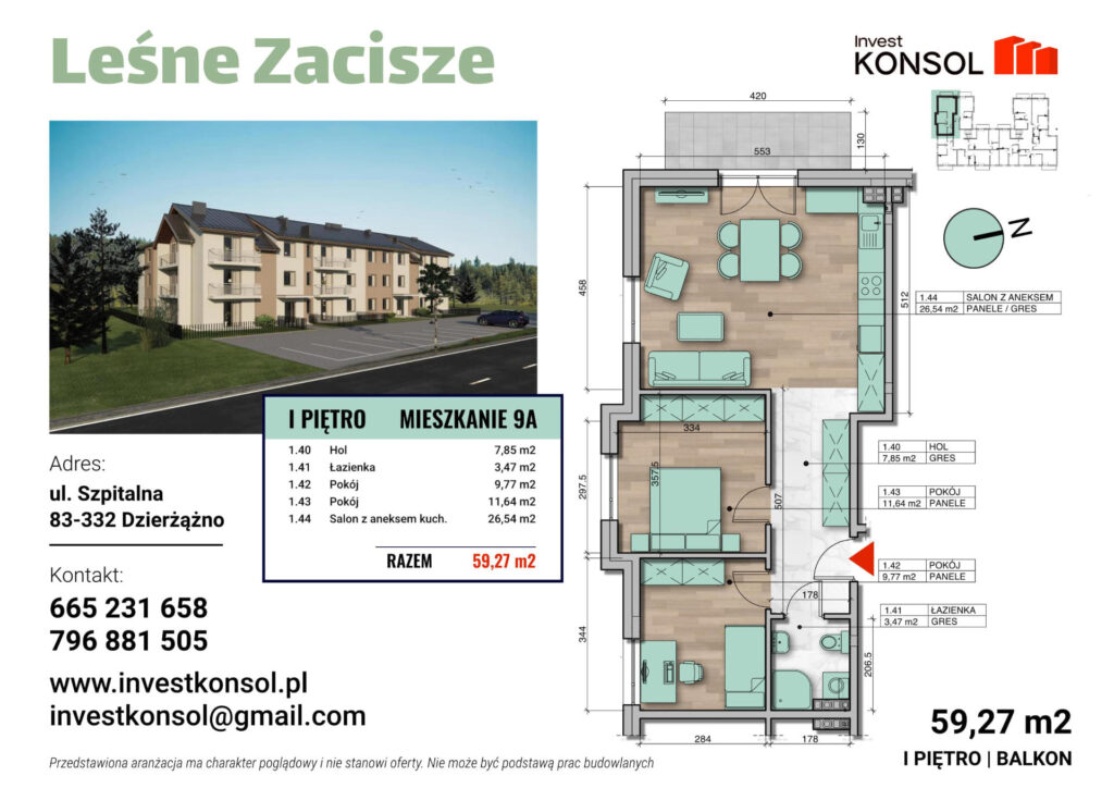 Karta mieszkania na sprzedaż