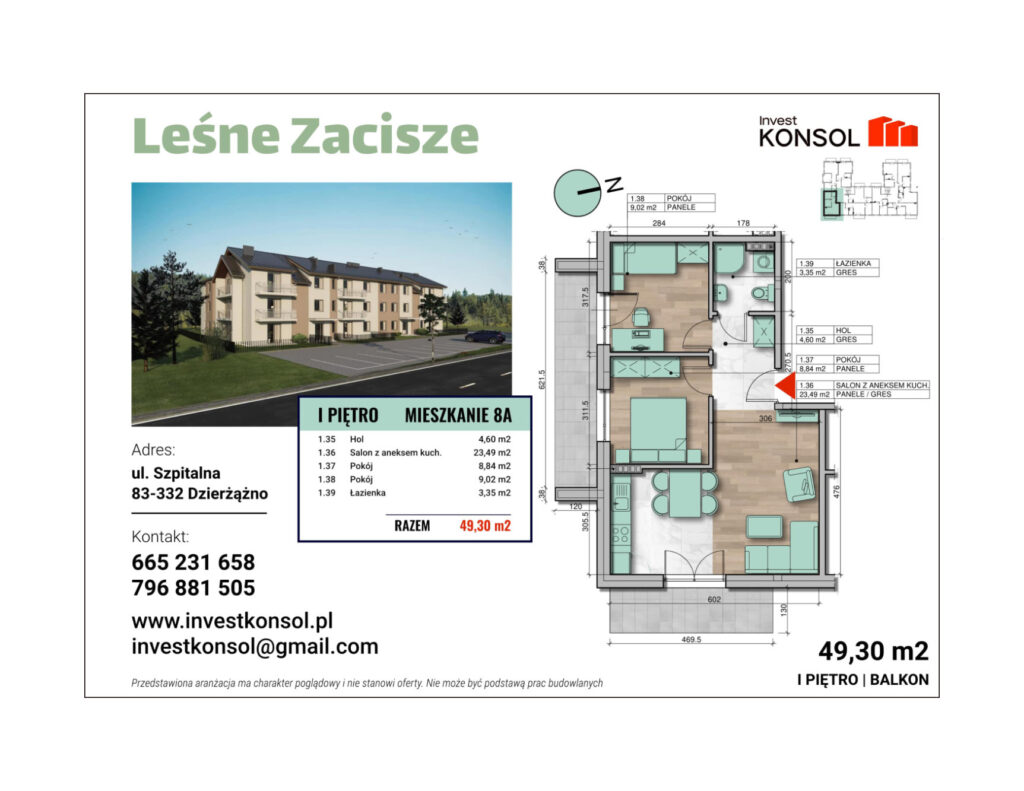 Karta mieszkania dla dewelopera