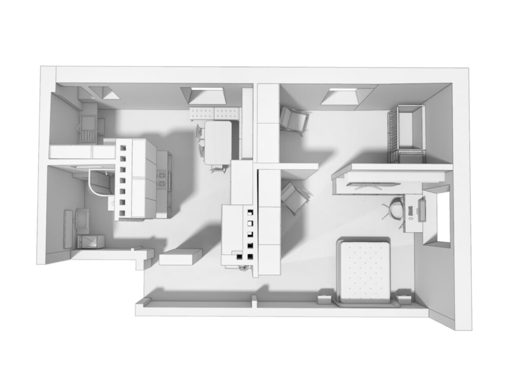 Wizualizacja mieszkania w kamienicy