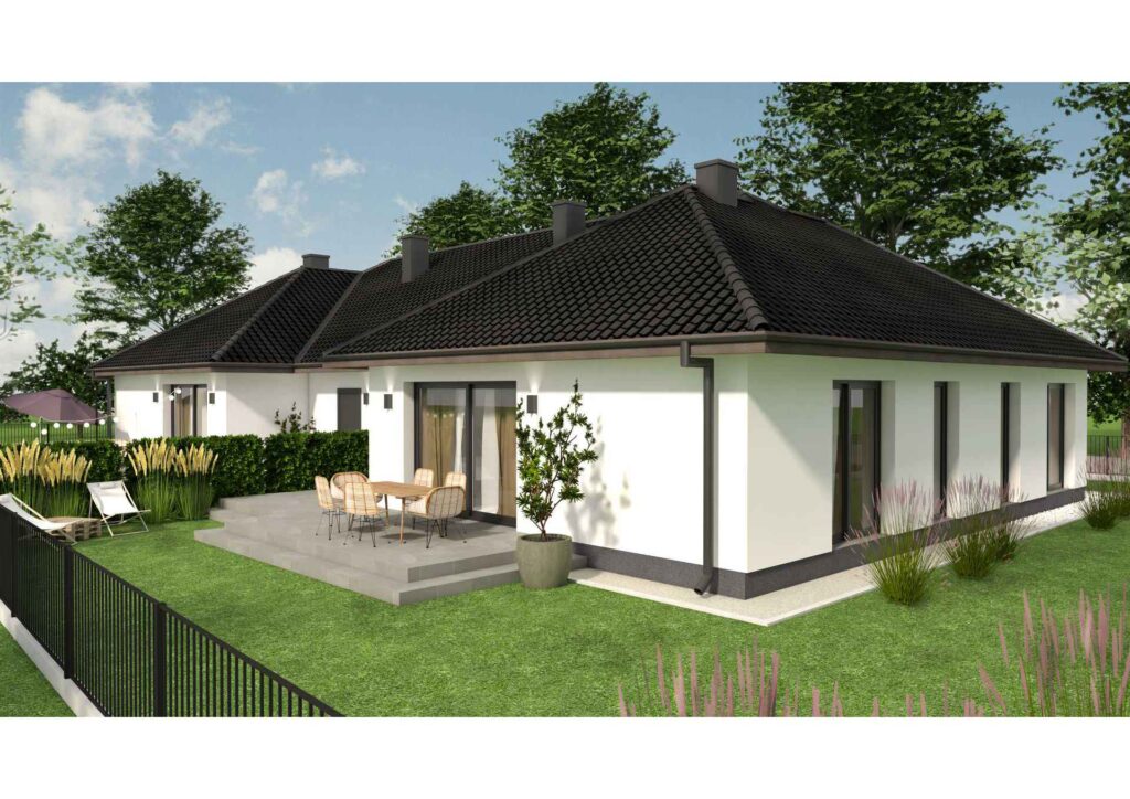 Wizualizacja domu jednorodzinnego