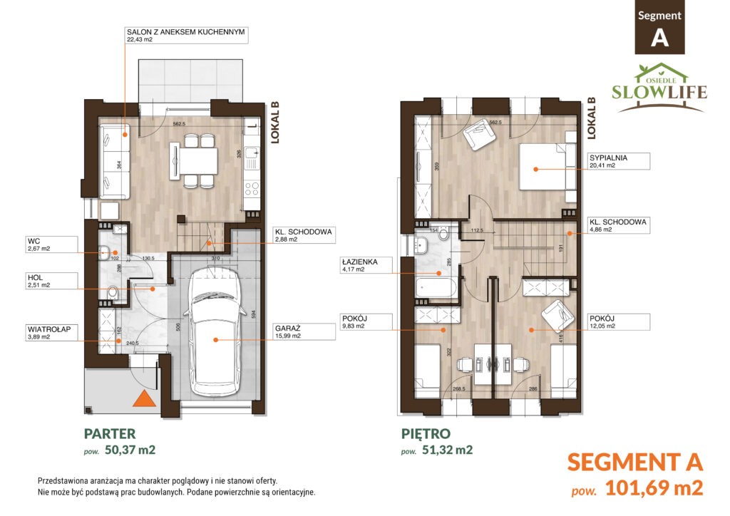 Kompleksowe materiały do ogłoszeń — rzut i opis nieruchomości