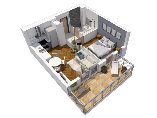 Wizualizacja mieszkania na wynajem